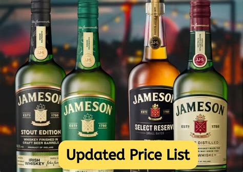 jameson whisky price list delhi.